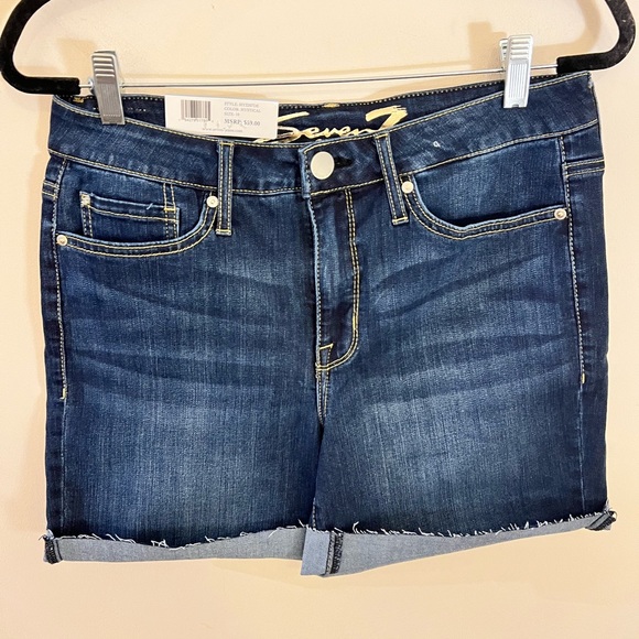 NWT Seven7 9inch sunset Bermuda cuff or un cuff shorts - Picture 1 of 6
